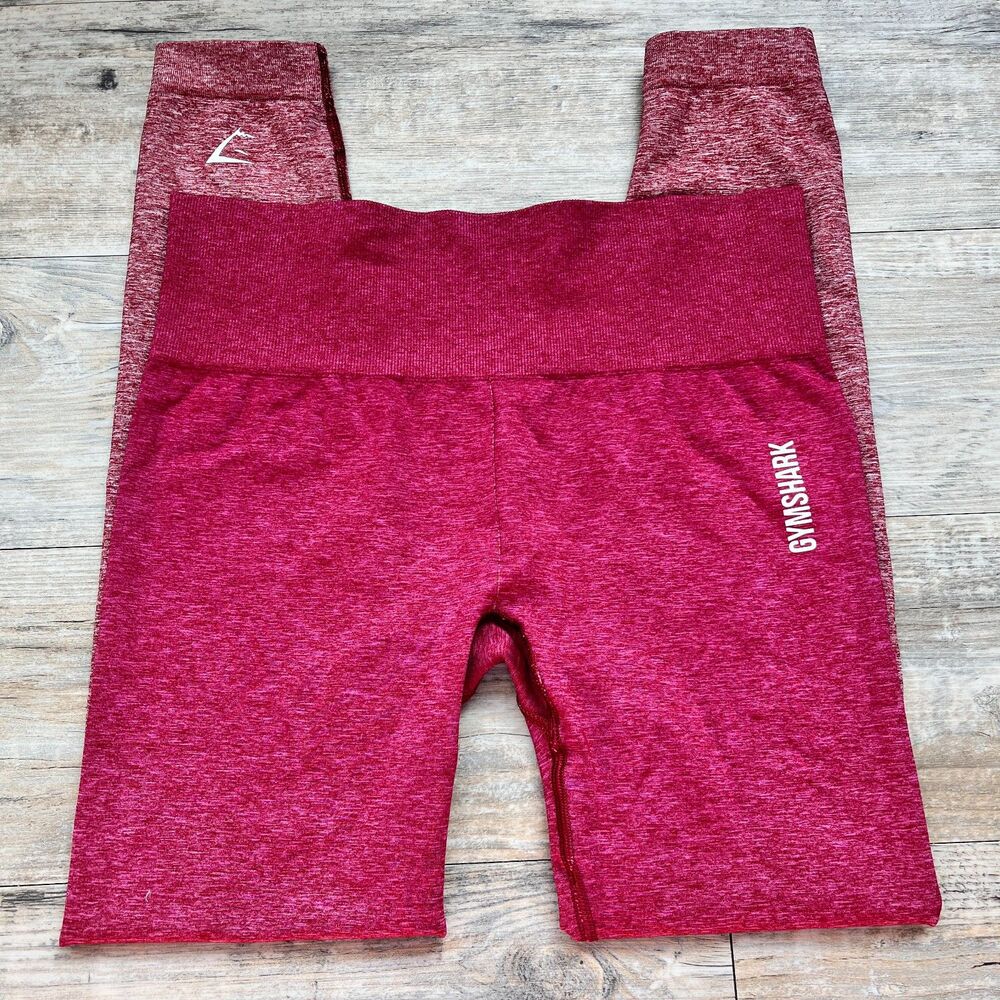 Gymshark Adapt High Waisted Leggings Pink Ombre Seamless Size M Workout Tights